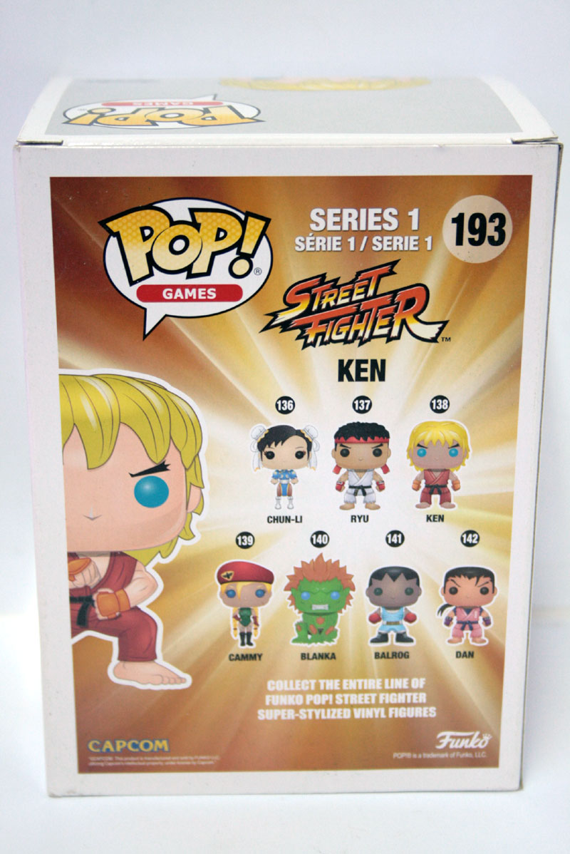 FUNKO POP GAMES STREET FIGHTER 193 KEN NUOVO SIGILLATO NEW SEALED